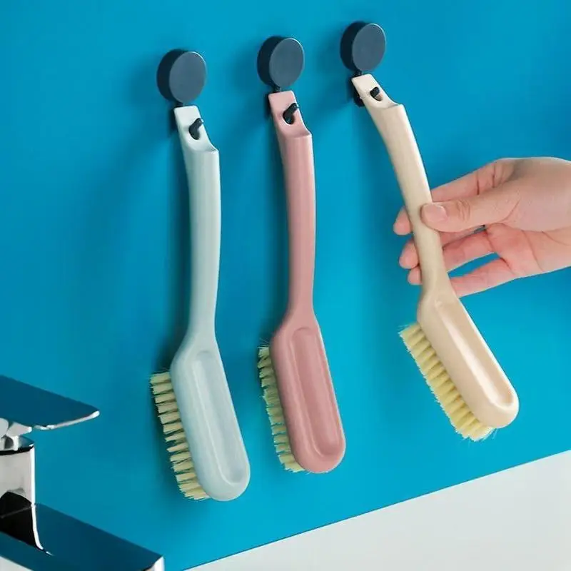 1 Stück Reinigungsbürste mit weichen Borsten und langem Aufhängegriff, die die Oberfläche nicht zerkratzt, ideal zum Waschen von Wäsche und Schuhen, für den täglichen Gebrauch. – Detail 7