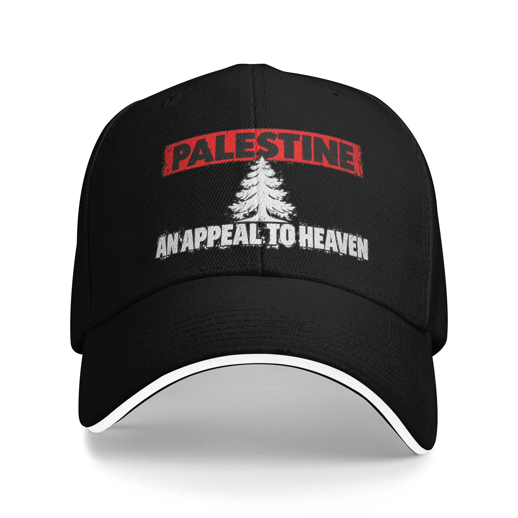 Palestine Appeal To Heaven Pine Tree Grunge Casual Baseball Cap Trucker Hat Outdoor Sports Snapback Cap Women Men Baseball Caps