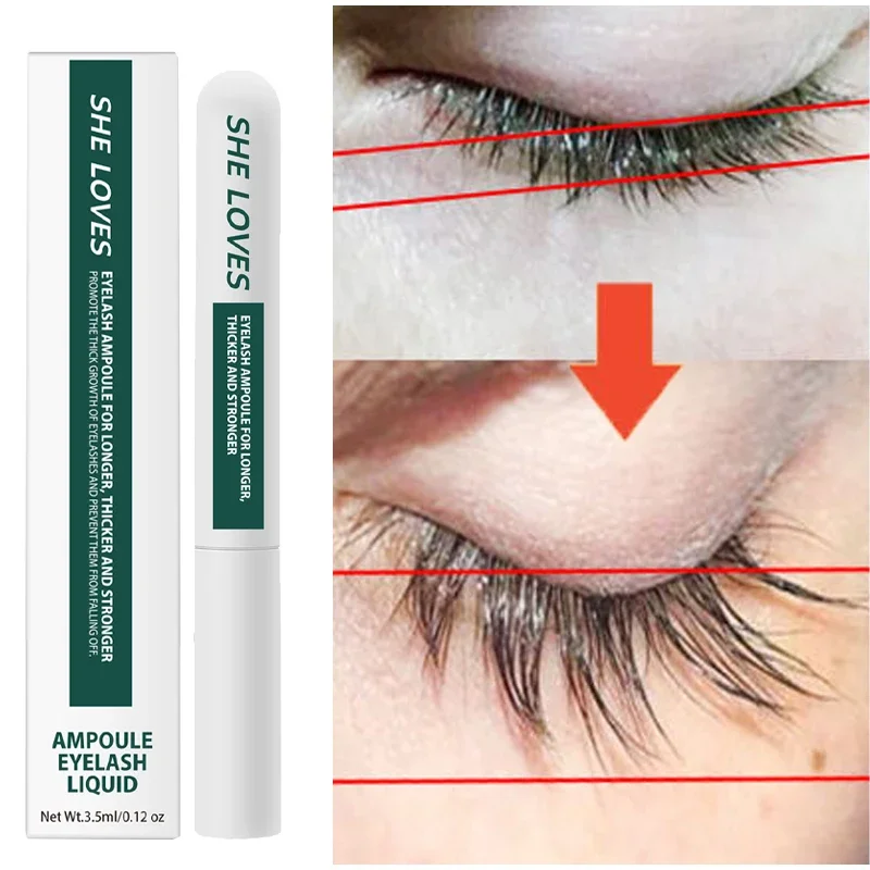 Sérum de croissance rapide des cils, 7 jours, rehausseur de cils naturel, plus long, plus complet, produits de traitement, soins des yeux, maquillage