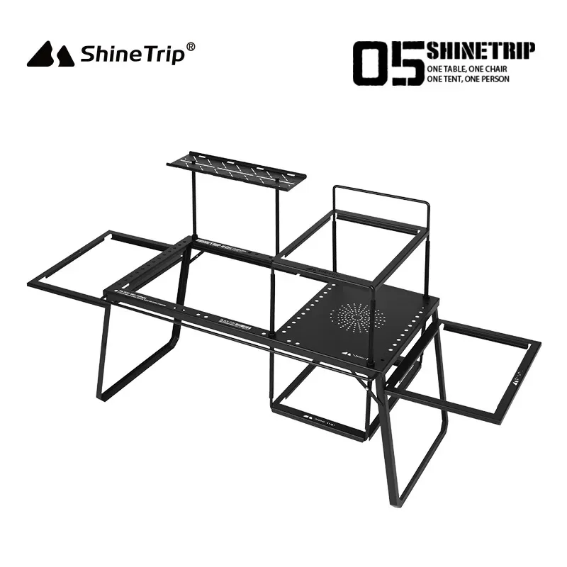 Shinetrip IGT Asztal szabadon Egyensület összecsukható Asztal Átszakadás Acél expandable igt Egyjegyű szám Deszka kemping Grillez Asztal