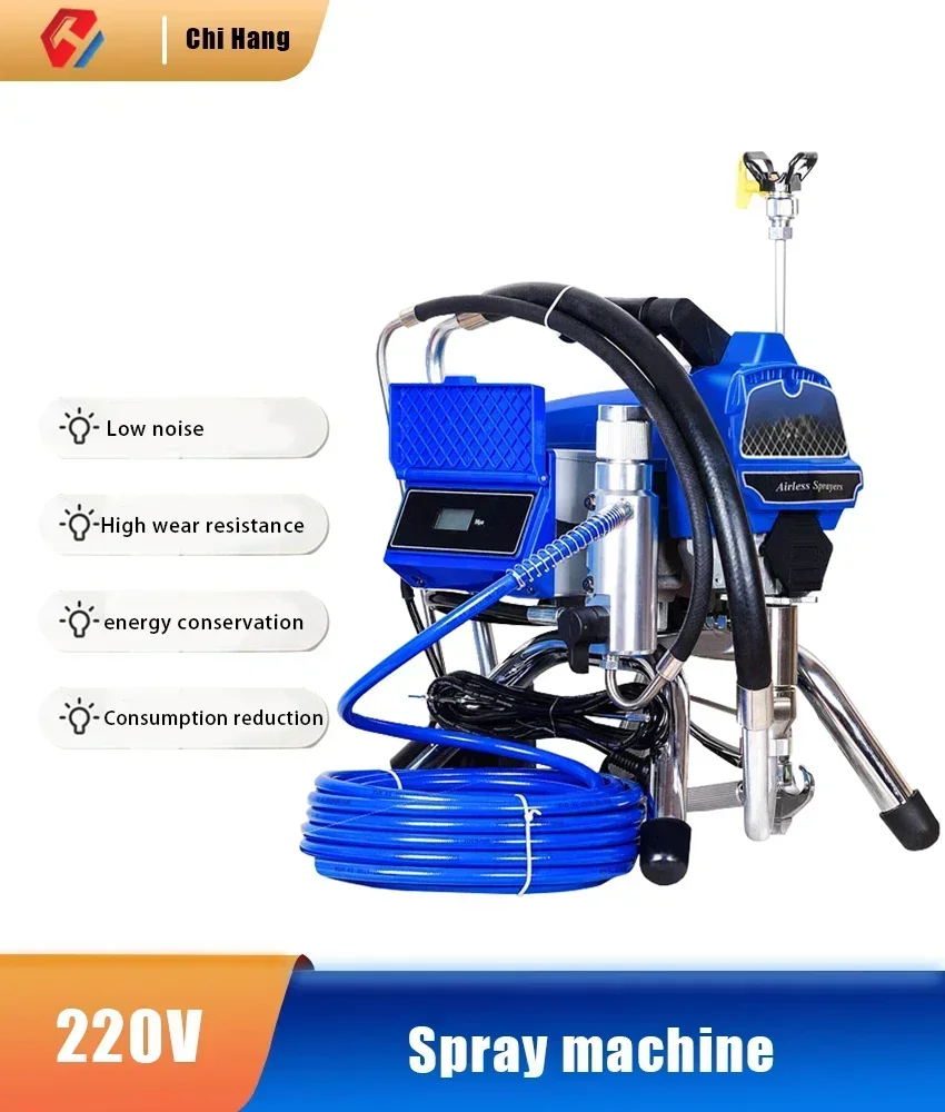 New 6L/7L Plunger Electric High Pressure Spraying Machine Paint Latex Paint Spraying Machine With Compressor Mechanical Equi