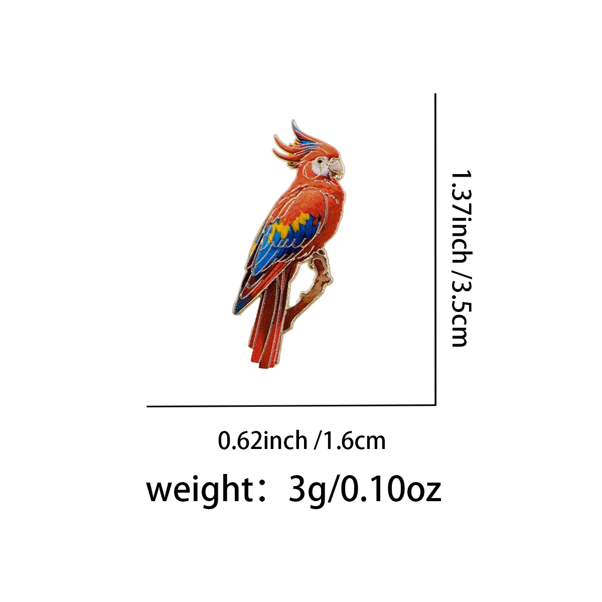 Insignias de loro, alfileres de solapa esmaltados bonitos para mochilas, broche para hombres y mujeres, ropa, juguete, accesorios de joyería, regalos