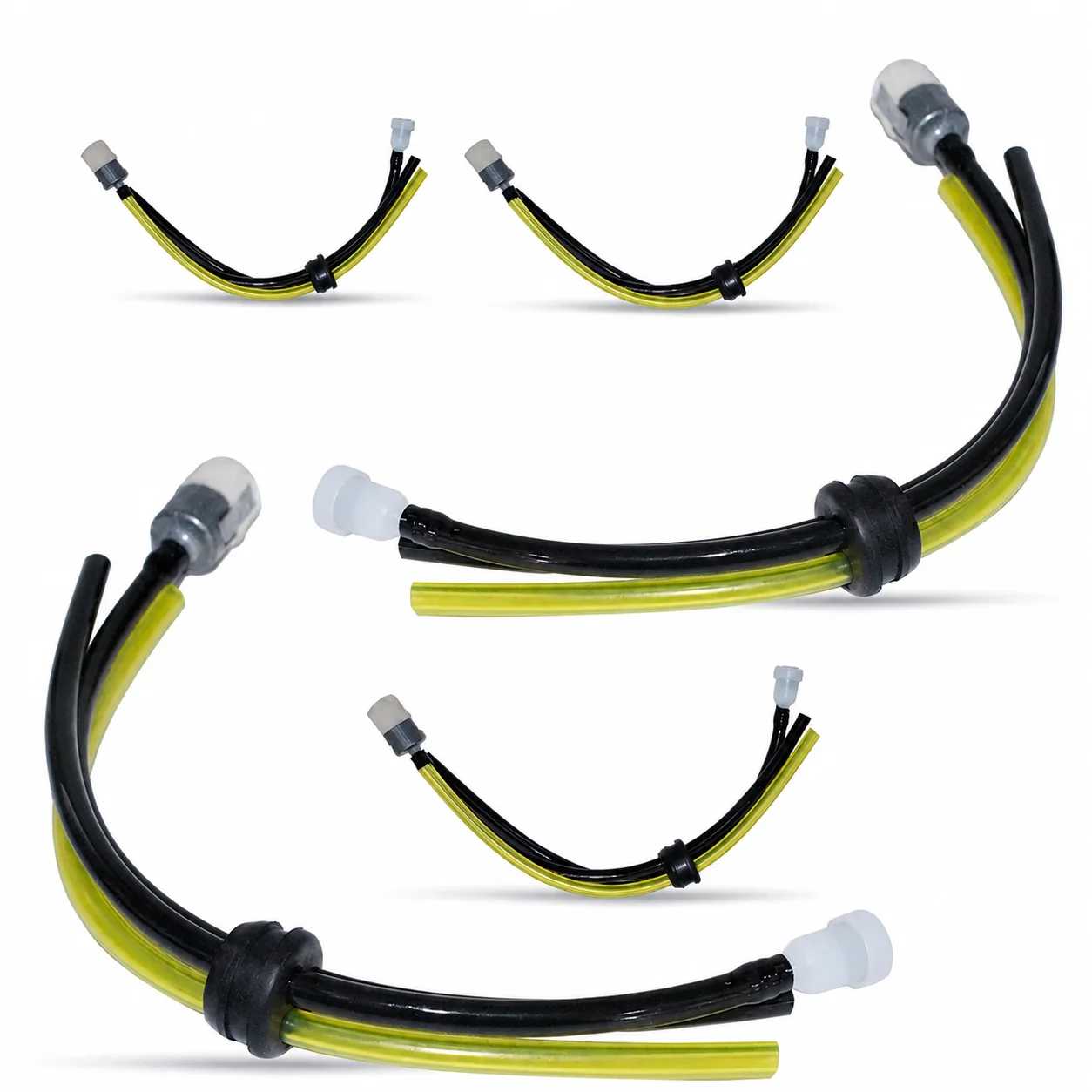 5Pcs 17.5mm Fuel Gas Line Hose Grommet Vent Filter Kit Replacement for Echo String Trimmer Weedeater Brushcutter, 3 Hole Grommet