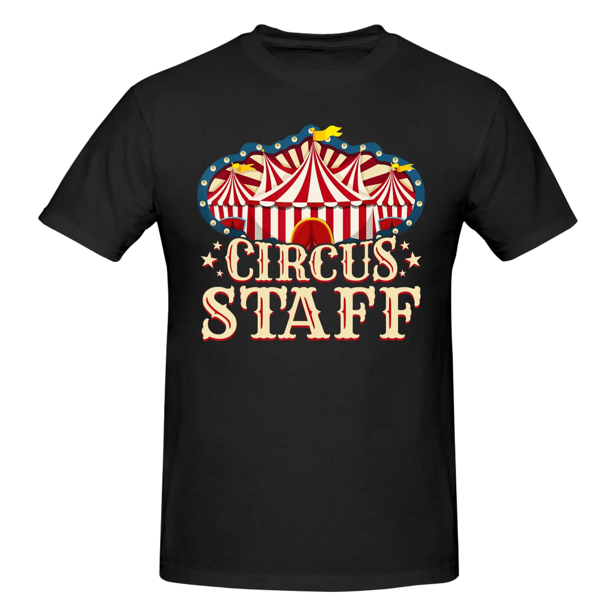 1 Piece Circus Staff Shirt   Circus Party Shirt   Circus Staff Funny Graphic 100% Cotton T-Shirt Carnival Crew Tops Tees For Men