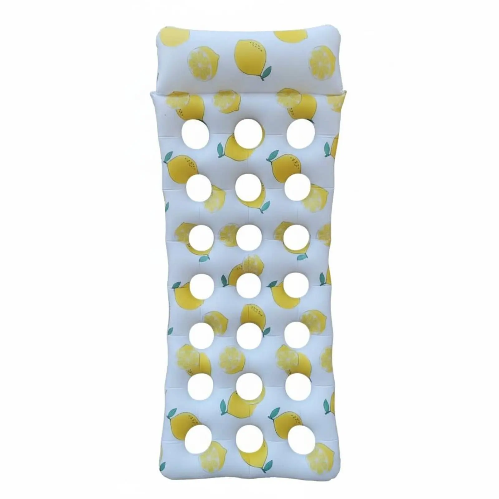 Flotador Inflable de Limón de PVC, Tumbona Acuática, Piscina, Fiesta, Juguete de Ocio, Diseño Aleatorio