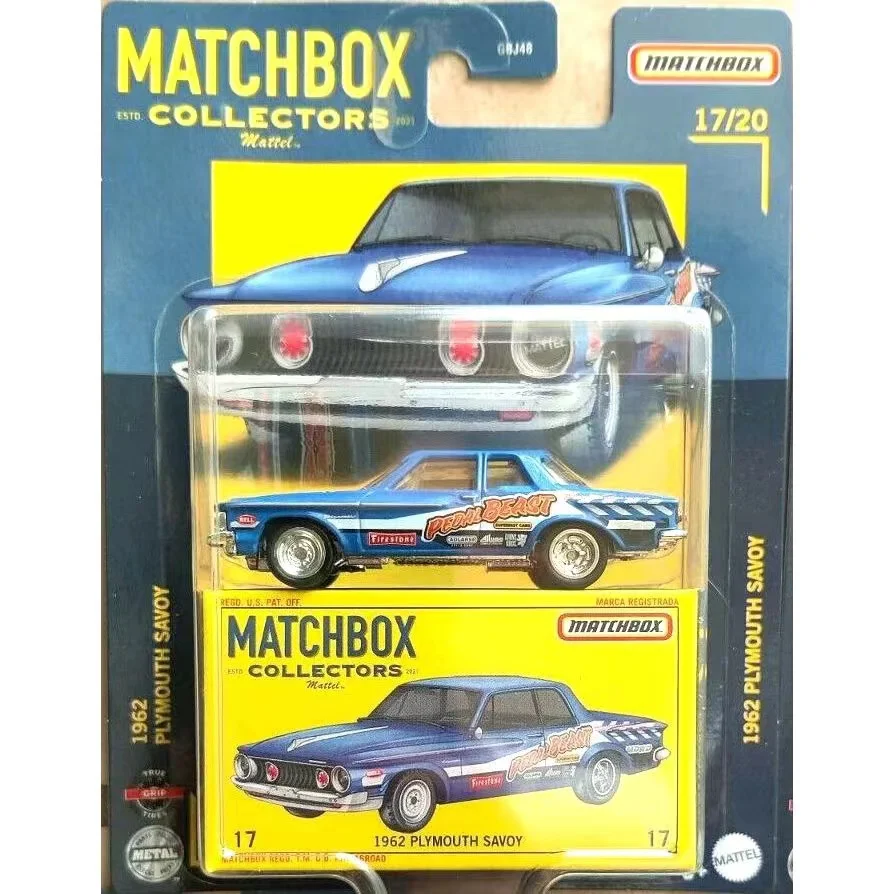 Original Matchbox Collectors Car Diecast 1:64 Voiture Drag Beetle Mazda MX-5 Plymouth Savoy Dodge Boys Toys for Children Gift