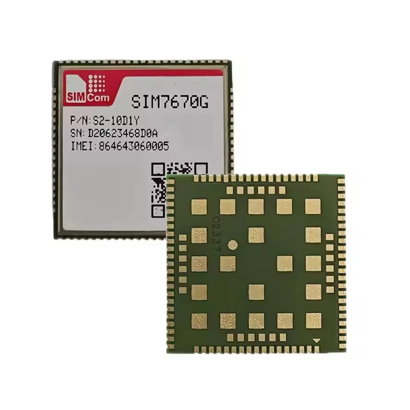 

SIMCOM SIM7670 SIM7670G SIM7670G-LNGV LCC IOT 4G LTE CAT1 Module GSM GPRS EDGE HSPA Without GNSS Compatible with A7670 SIM7672