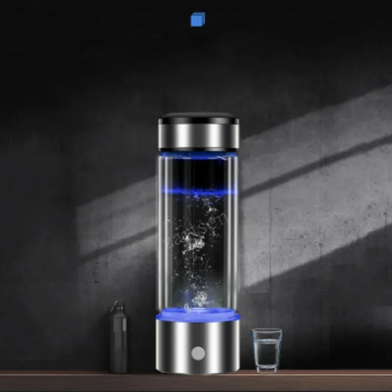 Lonizer – bouteille d'eau riche en hydrogène, générateur d'alcalinité, tasse saine, Portable, Rechargeable par USB, Anti-vieillissement, 430ml