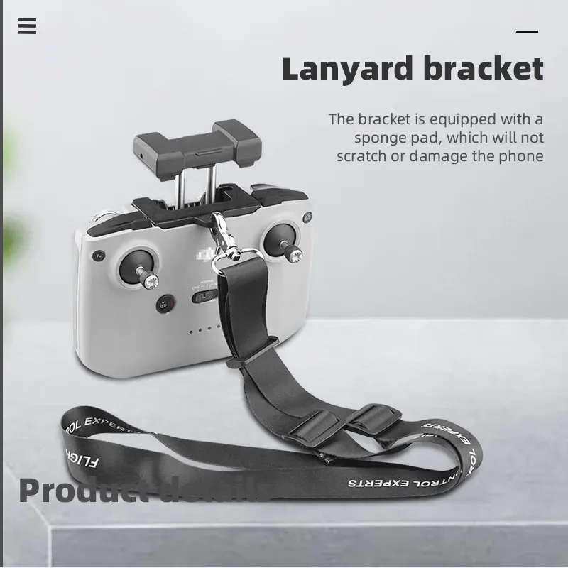 Remote Control Neck Lanyard Safety Strap for DJI NEO/Mini 4K/2/3 Pro/Mavic 3/Air 3/2S Hook Holder Fixed Clip Drone Accessories