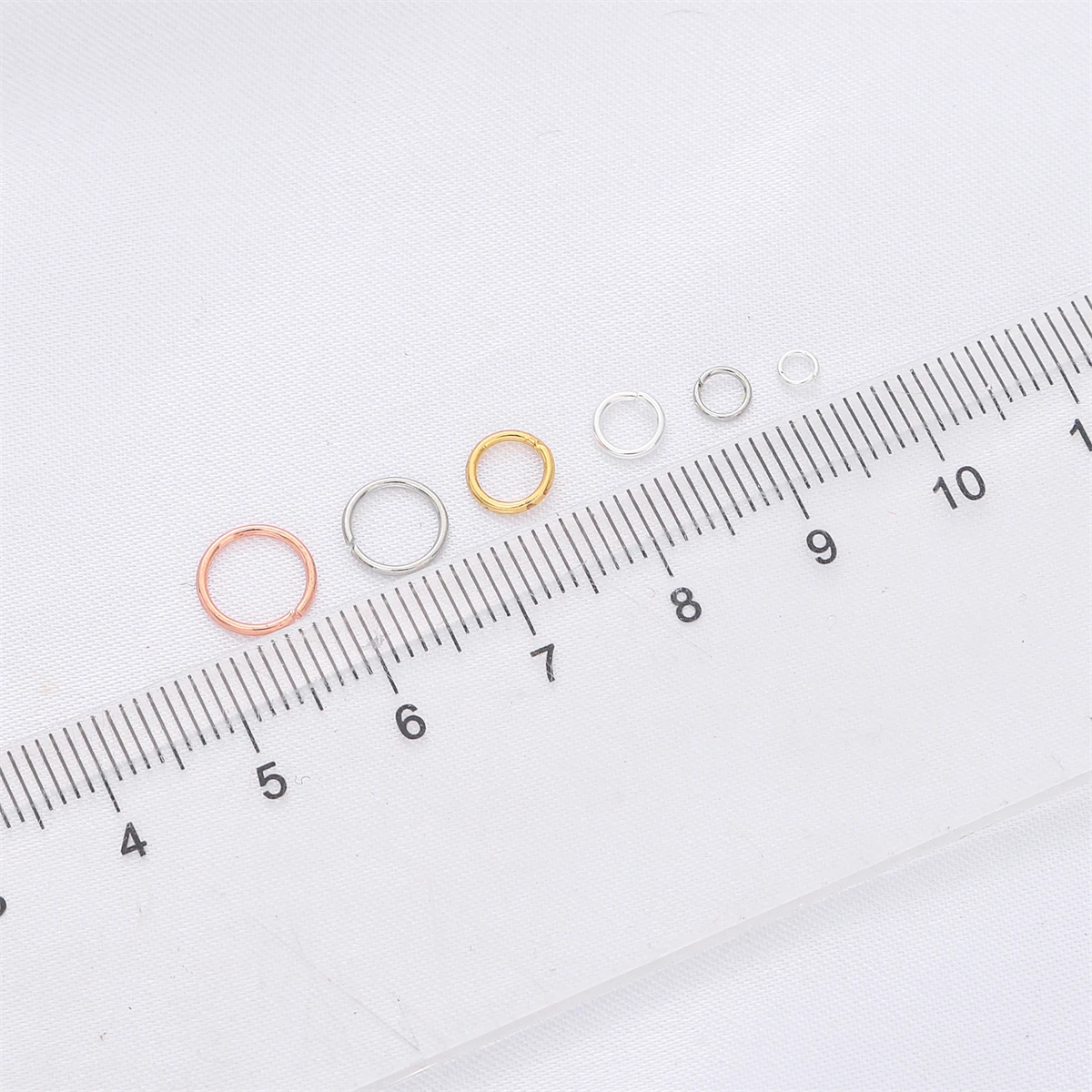 50pcs 14K/18K Platinum Silver Gold Plating High Quality Brass Jump Ring Split Ring Connectors For DIY Jewelry Making Accessories