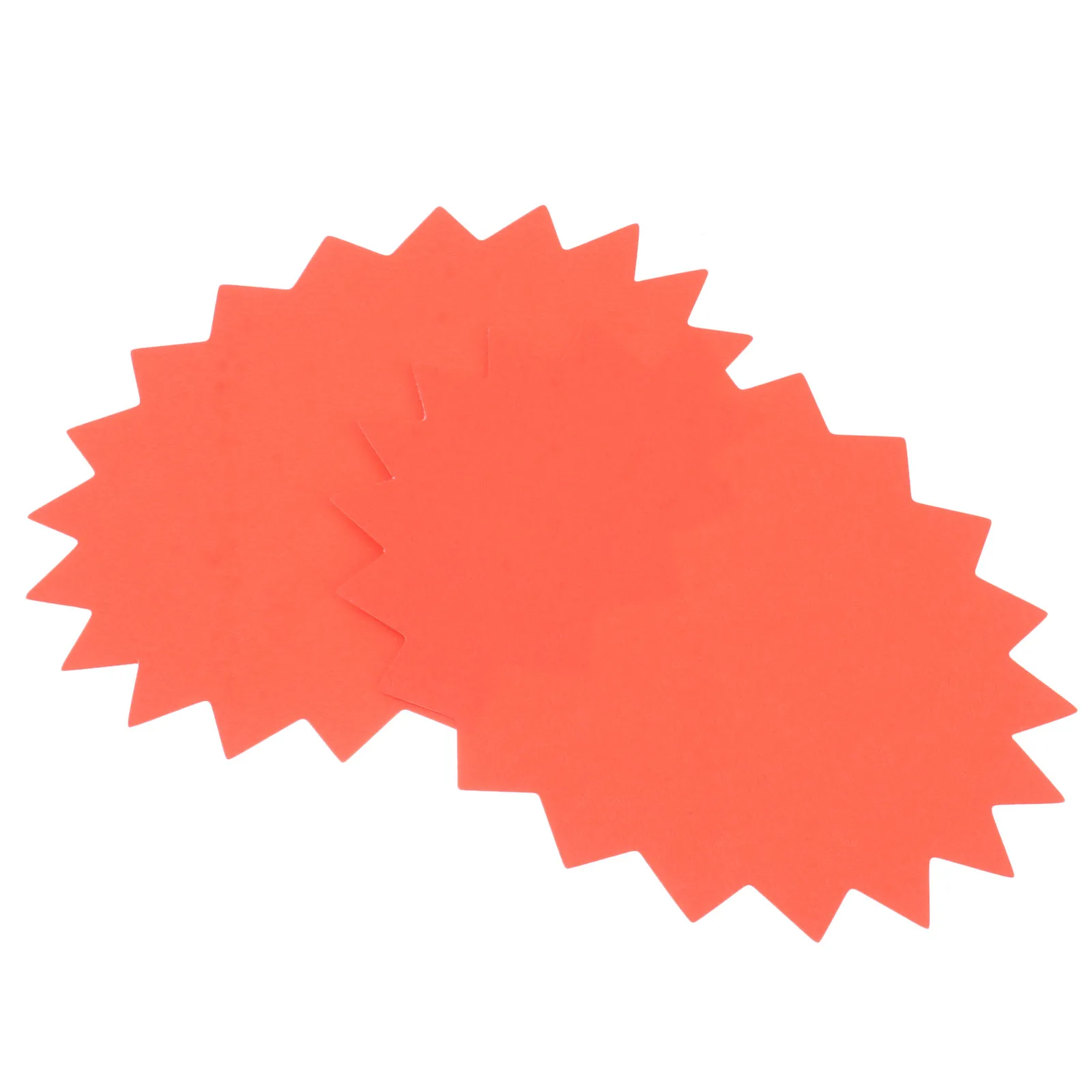 100pcs Explosion-Shaped Price Tags – Bright Creative Paper Labels with Adhesive for Retail Shop Promotion & Wholesale