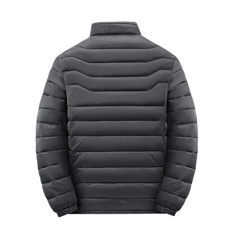 Piumino solido invernale da uomo Nuovo versatile colletto alla coreana Giacca imbottita in cotone Cappotto di alta qualità Abbigliamento da uomo caldo antivento