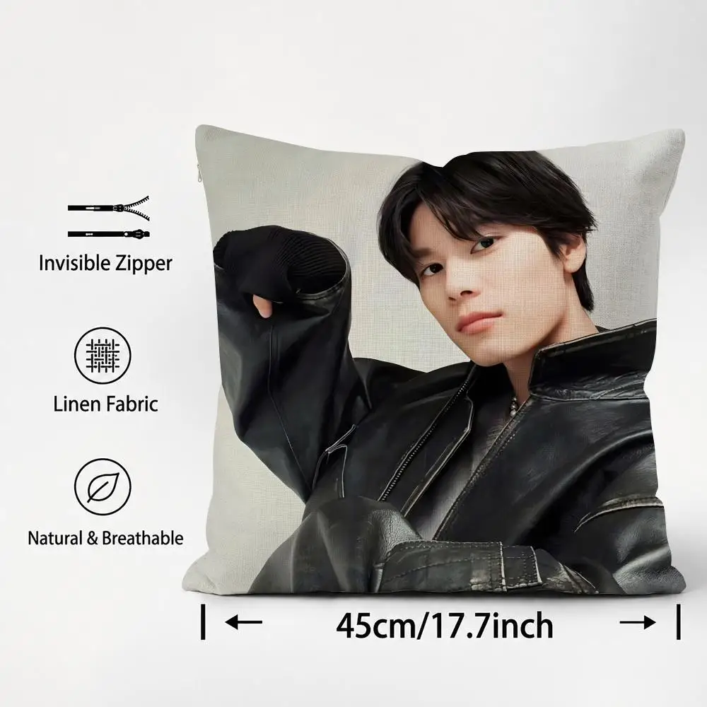 Actor Riku Hagiwara Cushion Cover Cushion Covers Natural Linen Breathable Sofa Bedroom Decor Pillowcase