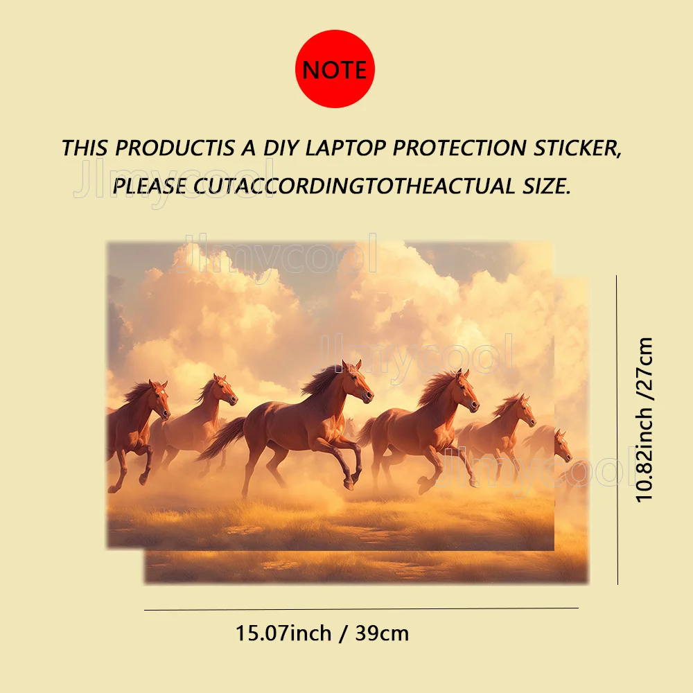 2Pieces Corgi Whale Galloping Horse 16” macbook pro skin laptop skin cover 노트북 필름 캐릭터 vinilo ordenador