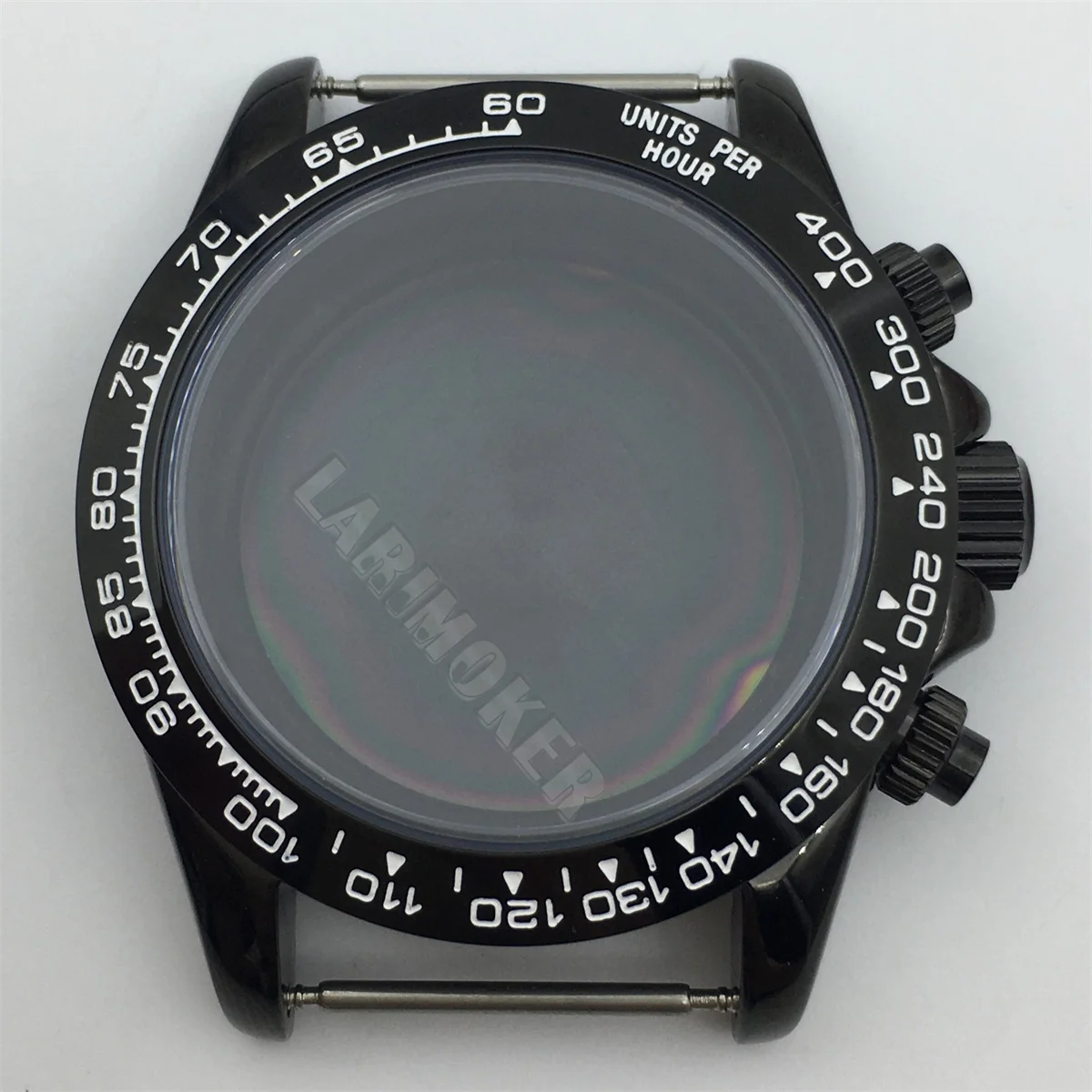 39mm ケース、サファイアガラス、ステンレススチールストラップ、メンズクォーツ時計アクセサリー、VK63 および VK64 クォーツムーブメントに最適