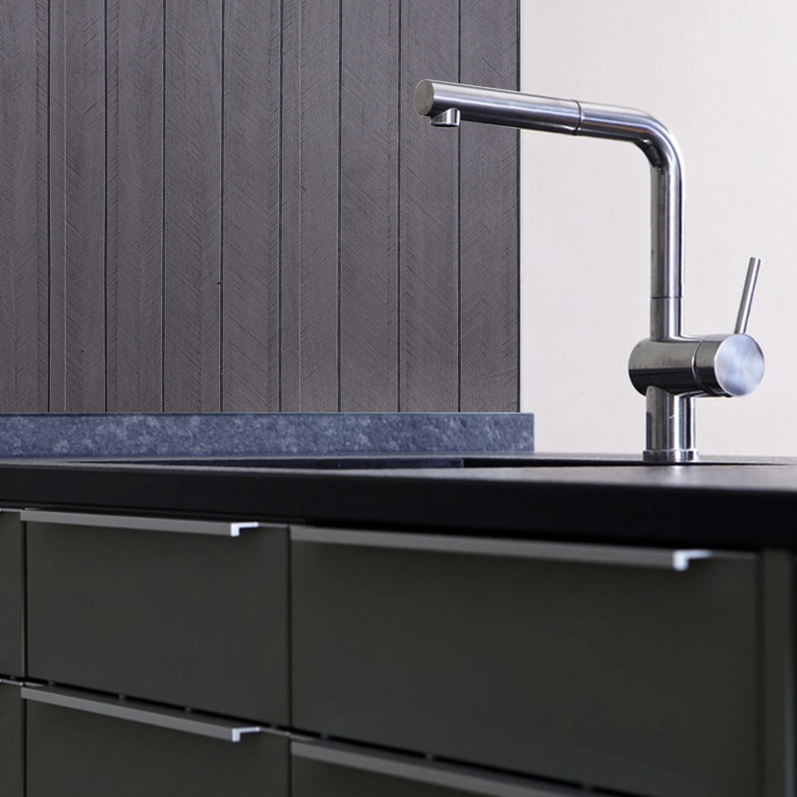 

Waterproof 3D Panels 40Cmx300Cm Dark Brown Peel Stick Self-Adhesive Wall Stickers Home Decor Bathrooms Kitchens Soundproof