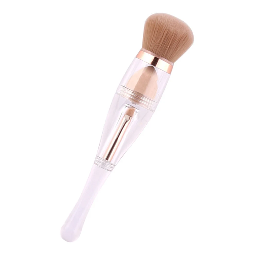 1Set One Makeup Brushes White Practical Accessories Smooth Supple Skin All-in-One Makeup Tools