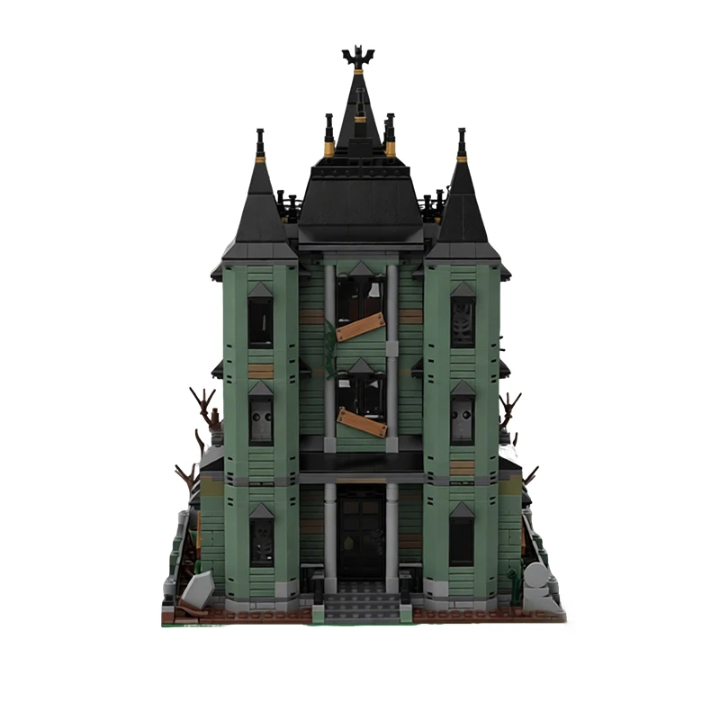2164 PCS 구성 디럭스 유령의 집 MOC 맞춤형 모듈식 빌딩 블록 인기 교육용 브릭 DIY 장난감 생일 선물