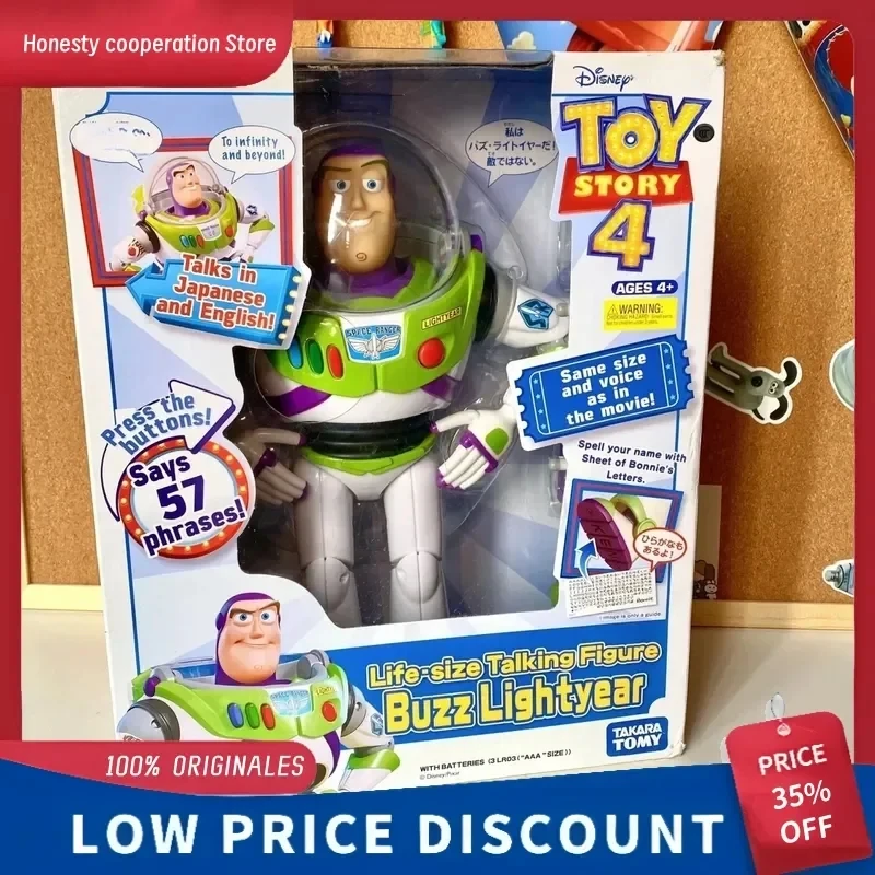 Toy story buzz lightyear modelo brinquedos pixar elétrico andando robô boneca figura de ação brinquedo presente aniversário modelo para crianças brinquedos