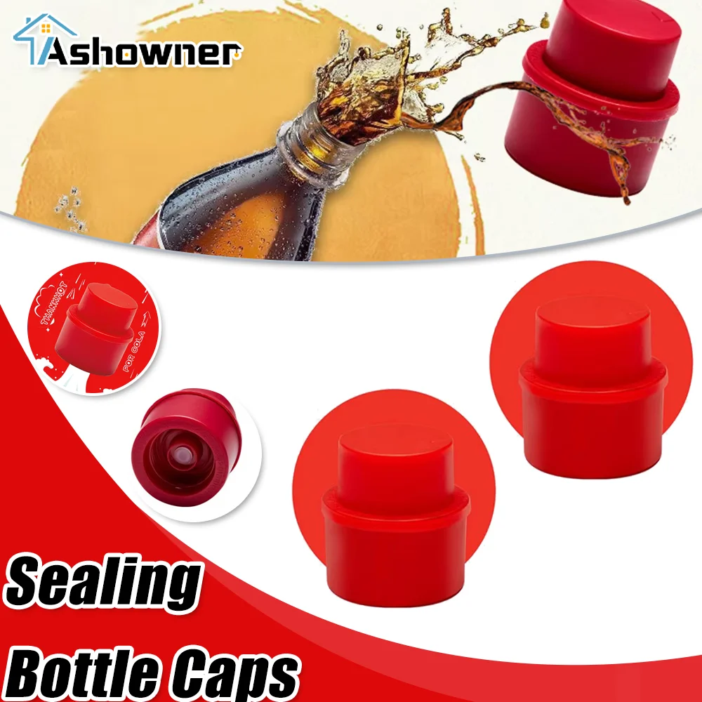 Sealed Bottle Caps Bottle Stopper Inflatable Air Seal Soda Cap Beverage Seal Cap Reusable Bottle Pump Cap Carbonation Keeper