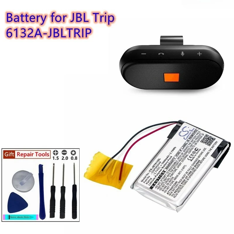 

Speaker Battery 3.7V/1000mAh GSP083048 for JBL Trip, 6132A-JBLTRIP