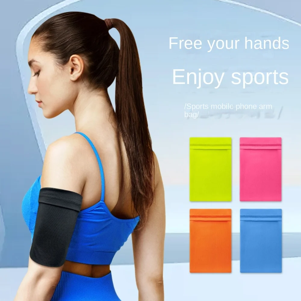 Universal Lightweight Running Phone Holder, Banda elástica portátil do malote esportivo, Terylene Cell Armbags, Atividades ao ar livre