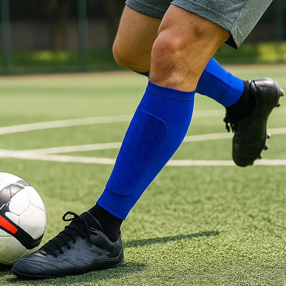

1 Pair Soccer Shin Guards Sports Shin Guards Anti-Collision Pads Breathable Calf Compression Sleeve Shin Protectors New