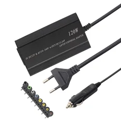 120W Universal Portable AC Laptop Power Adapter 12V-24V Charger for AU/UK/US/EU Plug
