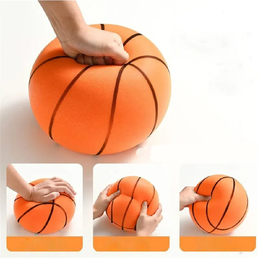 

Foam Basketball Kids Silent Basketball Bouncing Mute Silent Ball Bounce Squeezable Mute Bouncing Basketball