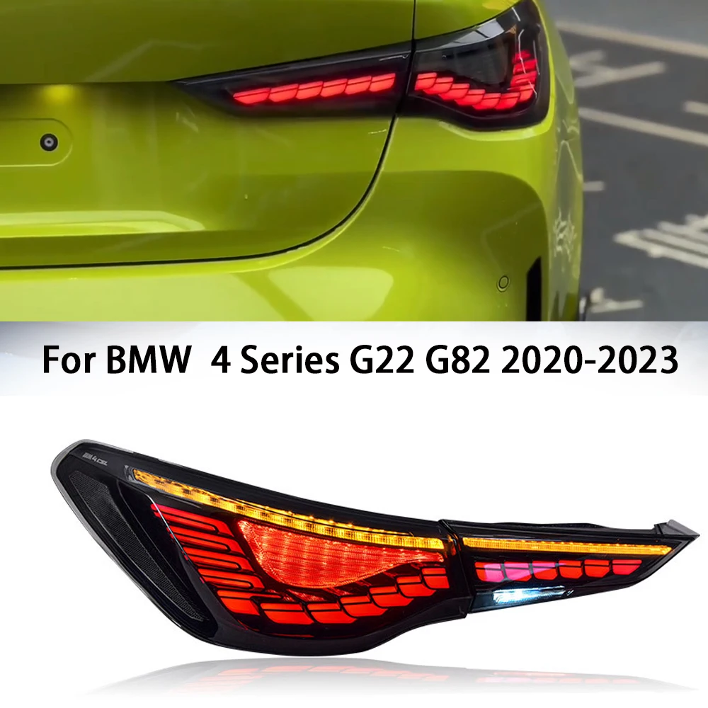 

Задний фонарь для BMW 4 Series, задний фонарь G22 G82, модифицированный M4 CSL 2020-2023, тормозной фонарь заднего хода, сигнал поворота