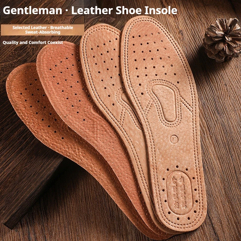 1/3 Paar Rindsleder-Schuh-Einlegesohle für Männer und Frauen, atmungsaktiv, Deodorant, Sport, lässig, Leder-Einlegesohlen für Füße, hochwertige flache Schuhe, Sohle