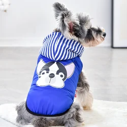 XS Stock Cheap Pet Down Jacket Hoodie Outfit For Small Puppy Animal XS Dog Winter Warm Snow Coat Apparel Little York Chiahuahua