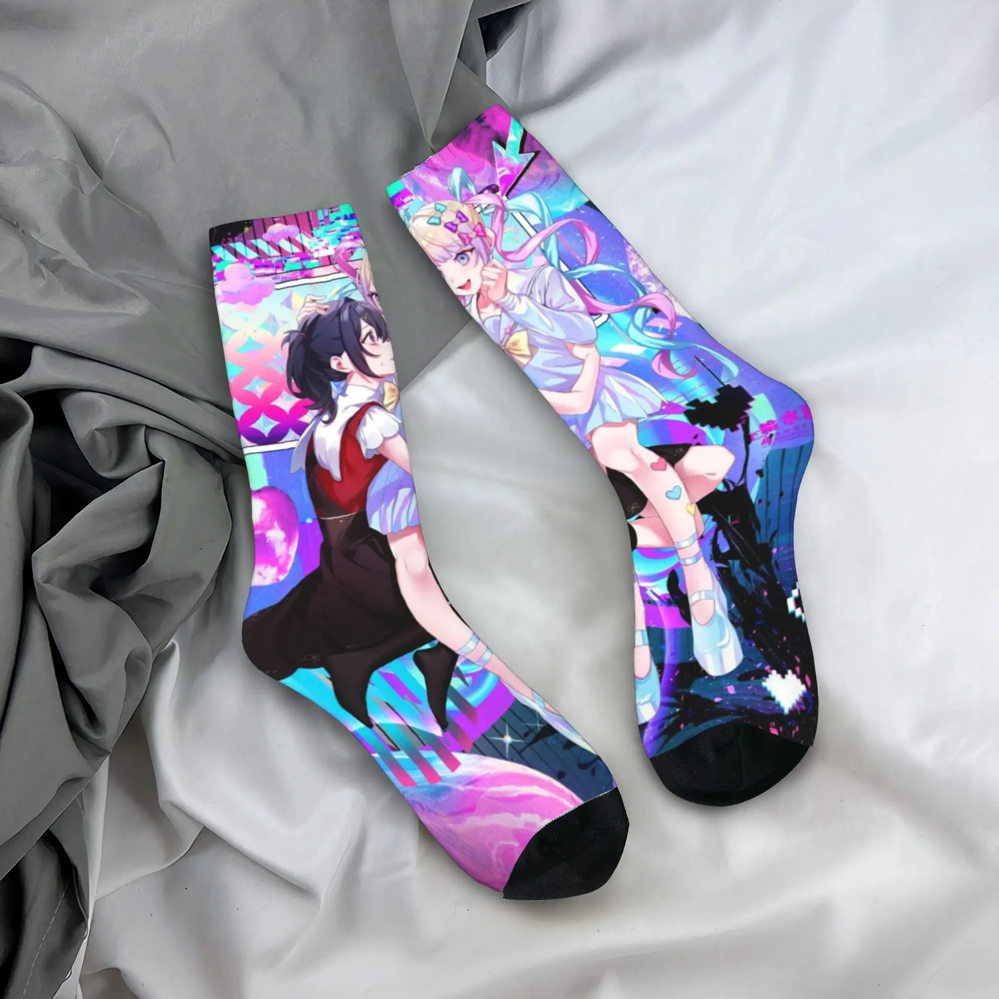 

Мужчины Женщины Needy Girl Streamer Overload Одежда Носки Дышащие носки Мягкие для спортивной одежды