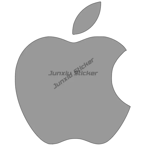 Gepersonaliseerd Klassiek Ontwerp Zwart En Wit Apple Laptop Sticker Vinyl Waterdichte Auto Achterbumper Zelfklevende Sticker Decoratie