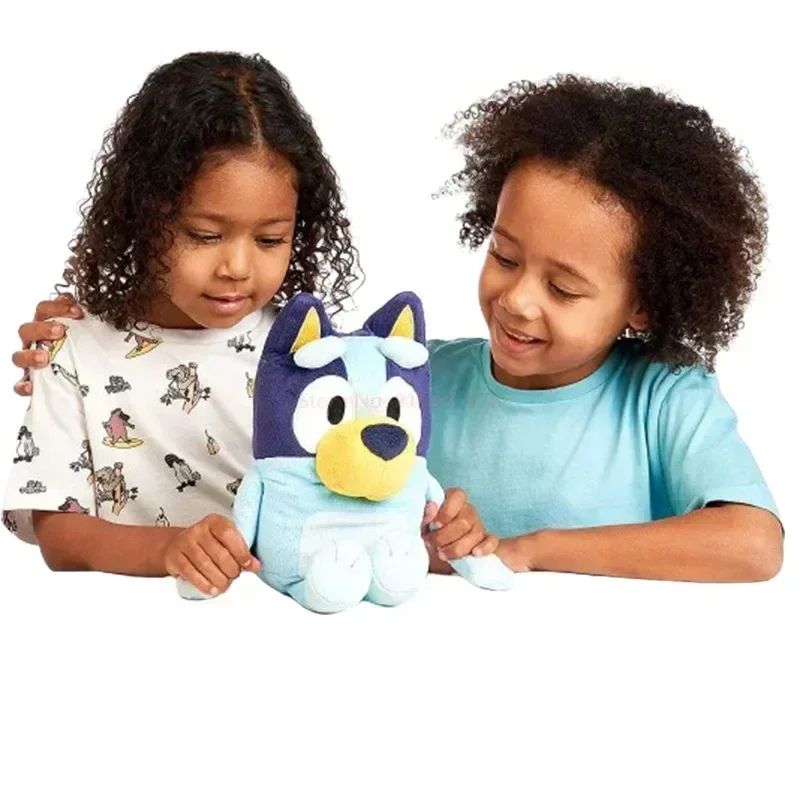 Nuova Una Famiglia Di Bluey Parlante Peluche Bingo Cane Musica Peluche Bluey Anime Figura Animale Sveglio Canta Cane Bambola Regali Di Natale Per Bambini