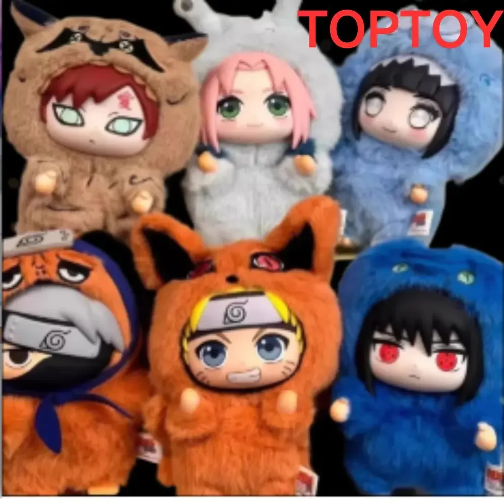 Hot Naruto Itachi Sasuke Kakashi Gaara Series Blind Box Trendy Toy Figure Plush Pendant Collection Birthday Present
