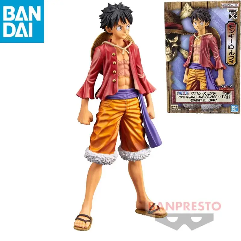 

In Stock Original Genuine BANDAI NAMCO BANPRESTO ONE PIECE THE GRANDLINE SERIES MONKEY.D.LUFFY PVC 16cm Collector Figurine Toys