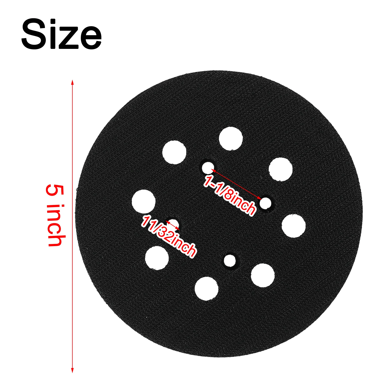 Orbit Sander Backing Pad Outdoor Indoor 5inch 125mm Power Tools Prevent Damage Replacement Workshop Accessories