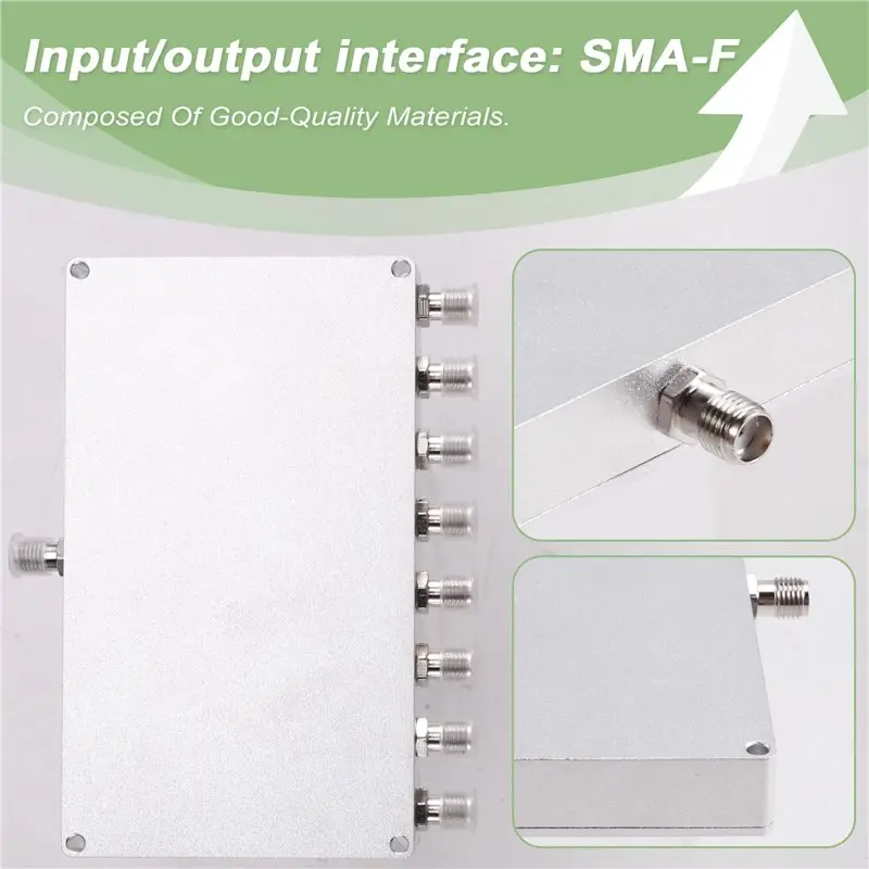 B18B For RF For FM 2.4Ghz 5.8Ghz Power Splitter 8Way 2Ghz-6Ghz Signal Combiner Divider For WIF Bluetooth I L S. C Band LORA