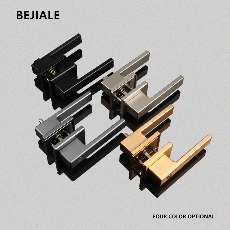 Imagem -03 - Banheiro de Vidro Plano Fechadura da Porta Magnética Sucção Quadro Extremamente Estreito Fechadura da Porta da Cozinha Liga Alumínio do Banheiro Fechadura da Porta