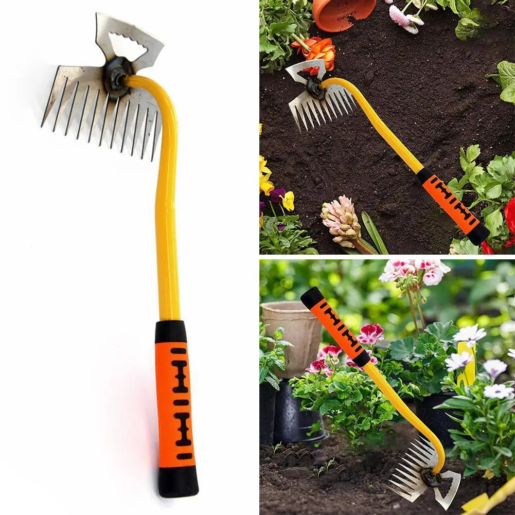 11 ฟัน Weeding Magic TOOL Multi-Function Weeder หญ้า Weeding หม้อยกต้นกล้า Land หว่านเครื่องมือดินสวนอุปกรณ์เรา G4C2