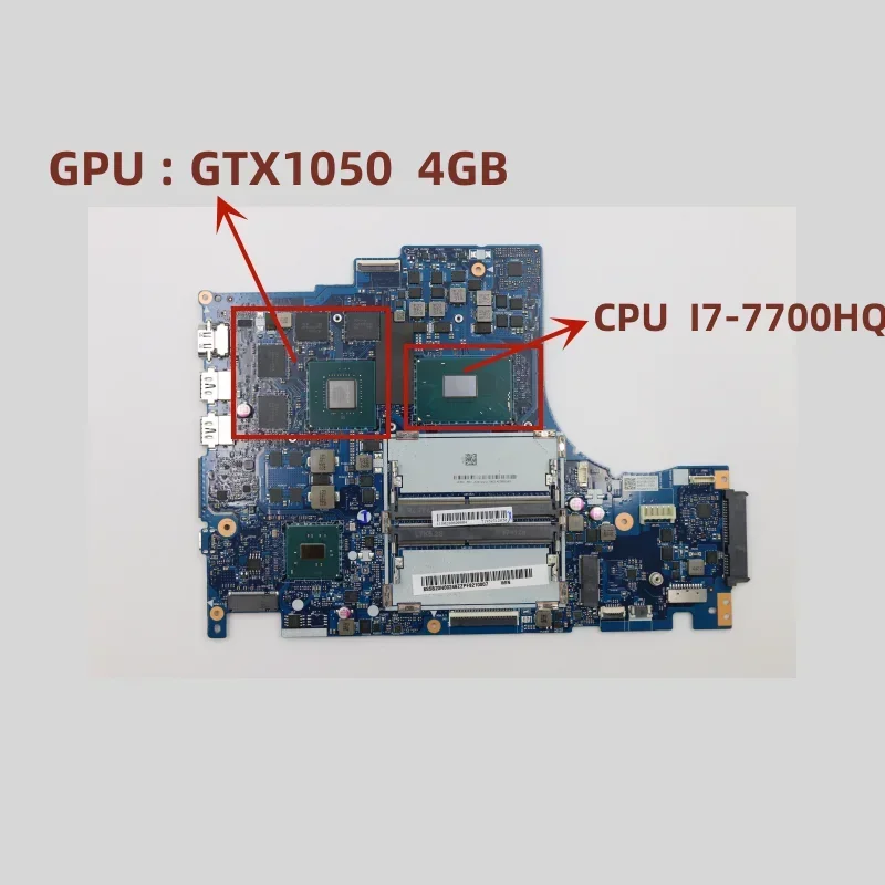 NM-B191.For  Legion Y520 Y520-15IKBN Laptop Motherboard,With i5-7300HQ i7-7700HQ CPU.GTX1050TI 4g GPU.100% test OK