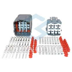 1 Set 16 Pin 6188-0495 6189-0715 Auto Electrical Connector Automobile Wiring Adapter Car Male Plug AC Assembly Female Socket