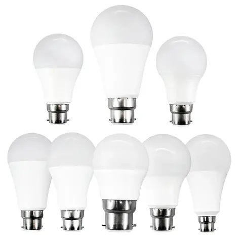 8PCS Hight Brightness B22 LED Lamp AC220V 230V 3W 8W 9W 10W 12W 15W 18W 24W 3/4/6000K Daylight No Flicker LivingRoom Home Lights