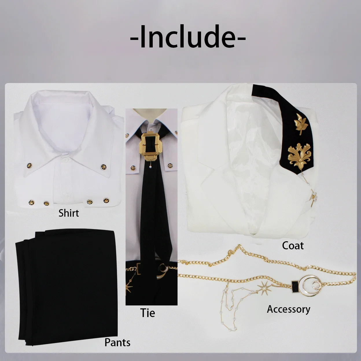 Game Love And Deepspace Rafayel Cosplay Costume Suits Adult Men Coat Uniform Top Pants Full Set Accessories Suit Outfits