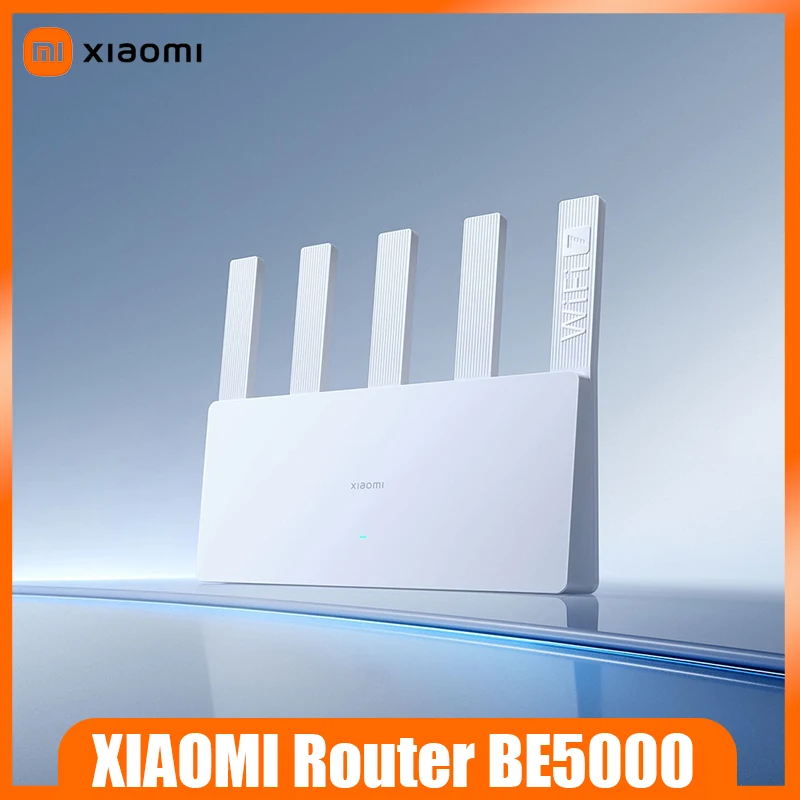 Xiaomi BE5000 WiFi 7 Dual-Band Router – 5Gbps Speed, 2.5G Ports, Mesh, 512MB RAM, Gaming Optimized