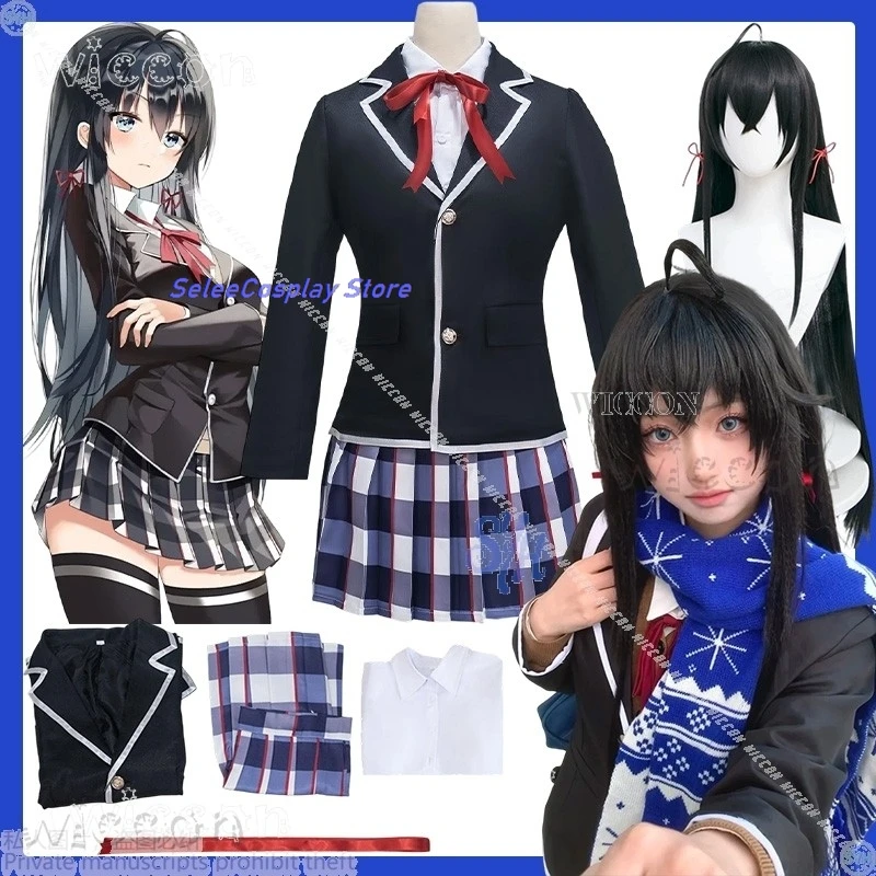 Disfraz Halloween Yukinoshita Yukino Cosplay mi juventud comedia romántica está equivocado, como disfraz Mujer niña