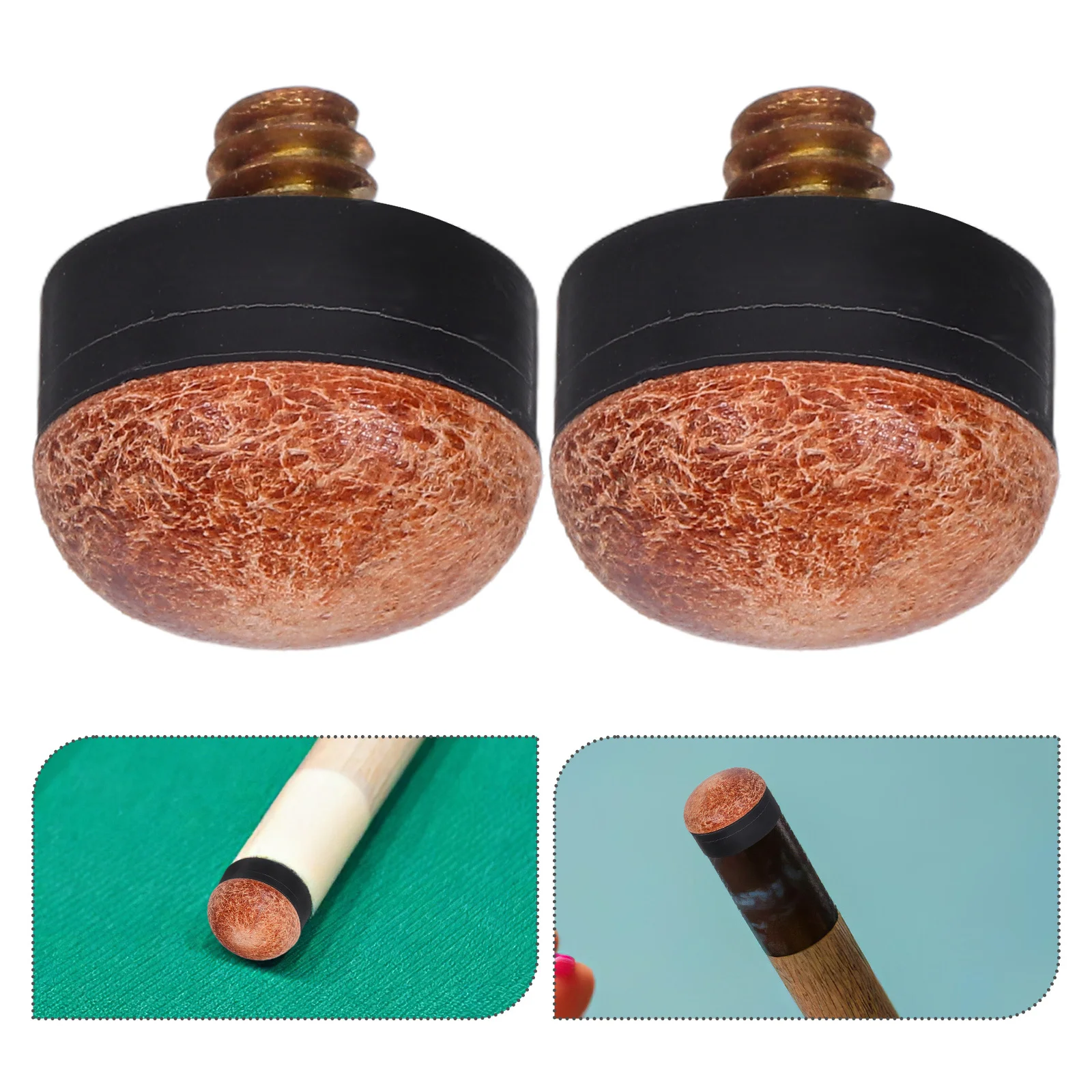 

10Pcs Pool Cue Tips Replacement Screw on 13Mm Billiard Snooker Stick Repair Kit Pool Cue Accessories Screw Tips