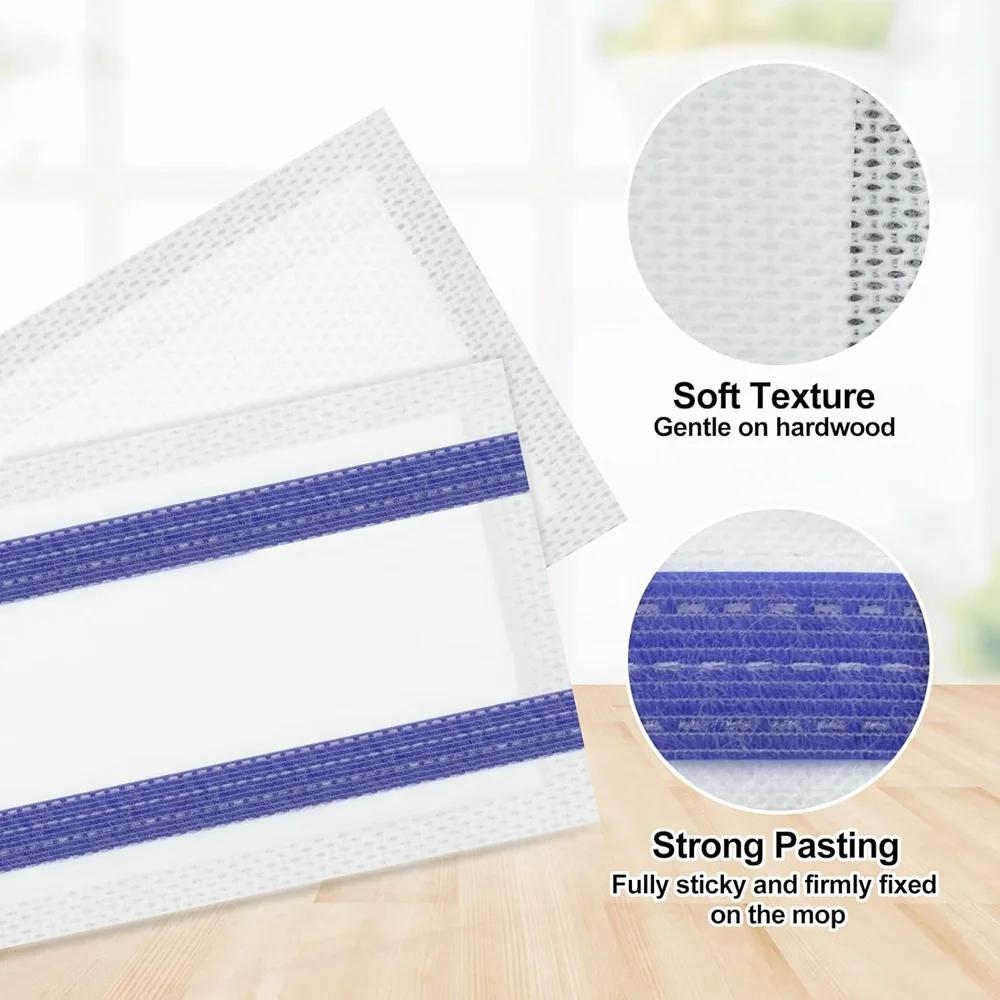 24PCS Mop Pad Refills for Swiffer Wet Jet Hardwood and Floor Spray Mop Disposable Multi-Layer Dry Mop Pads Refill