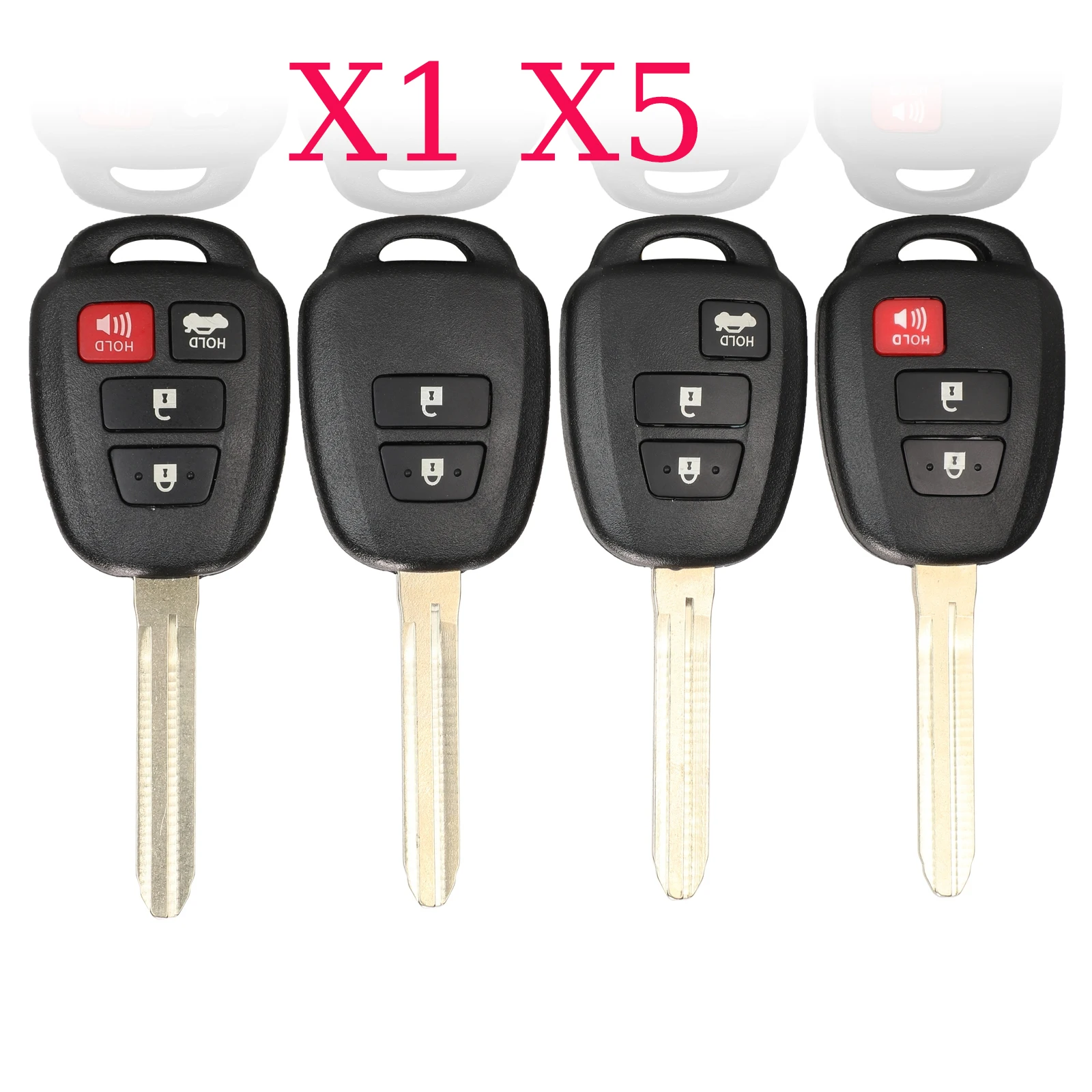 

Jingyuqin X1 X5 чехол для дистанционного ключа автомобиля, чехол для брелока для Toyota CAMRY 2012 2013 2014 2015 Corolla 2014 2015 с лезвием TOY43